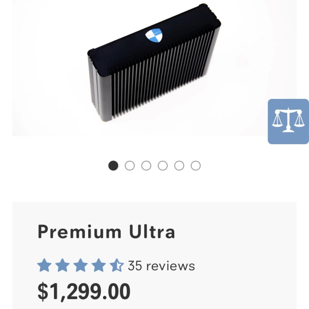 Blueshield emf large room protector for 5G .